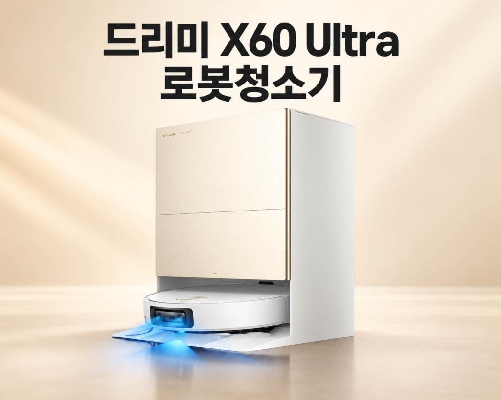 드리미 X60 Ultra 로봇청소기 화이트 2026년형 가격·스펙·장단점 정리 제품 이미지