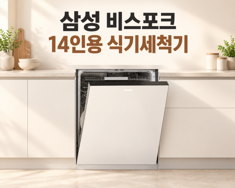 삼성 비스포크 14인용 식기세척기 DW80F75L1U01 후기·가격·빌트인 설치 체크